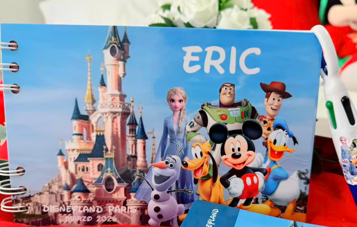 Libro de Firmas Disney Fondo Castillo Azul