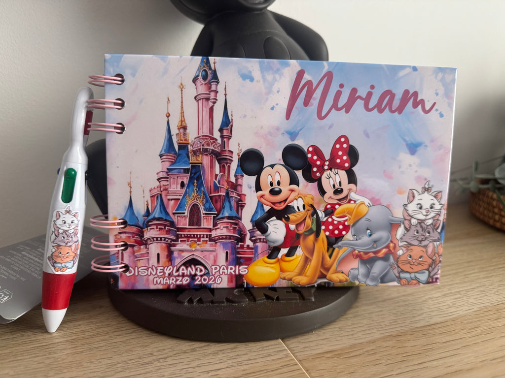 Libro de Firmas y Fotos Disney Fondo Castillo Dibujo