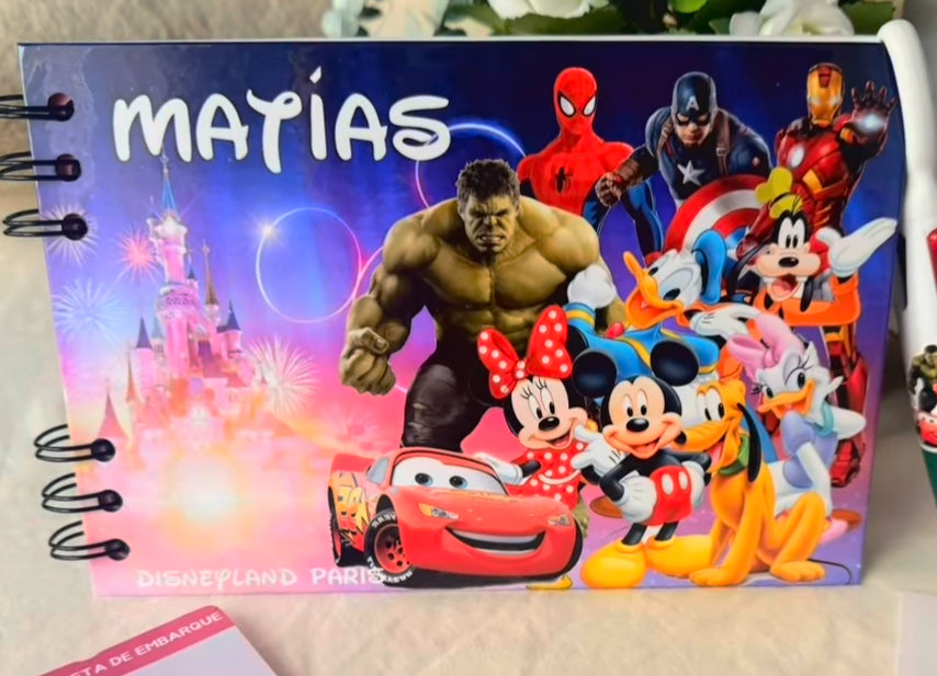Libro de Firmas Disney Fondo Castillo Aniversario
