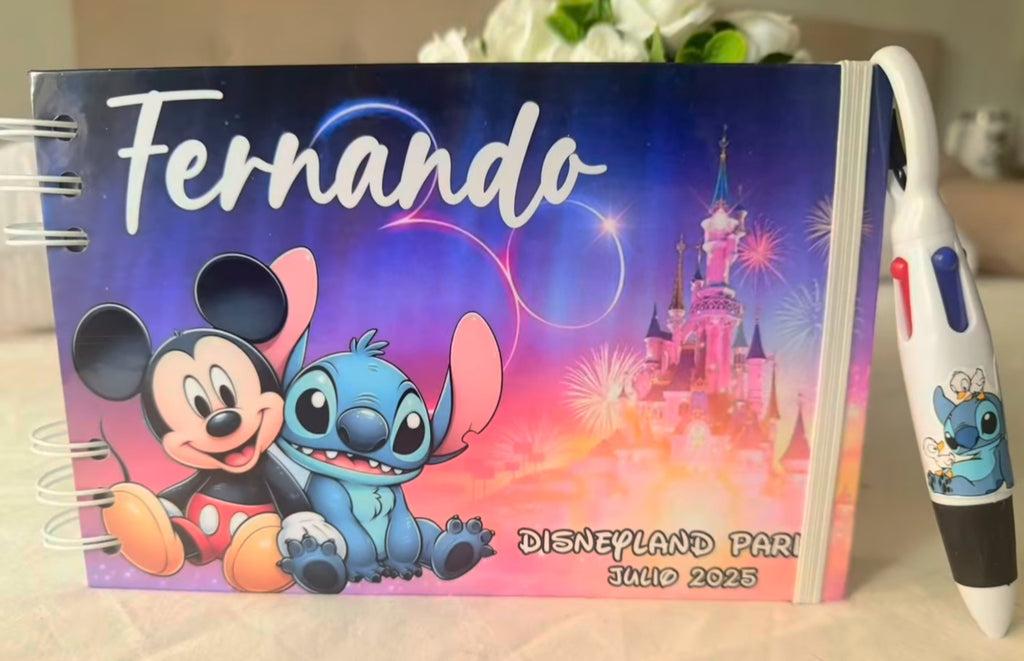 Libro de Firmas y Fotos Disney Fondo castillo aniversario