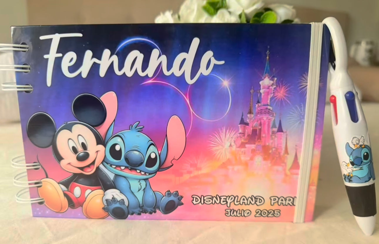 Libro de Firmas y Fotos Disney Fondo castillo aniversario